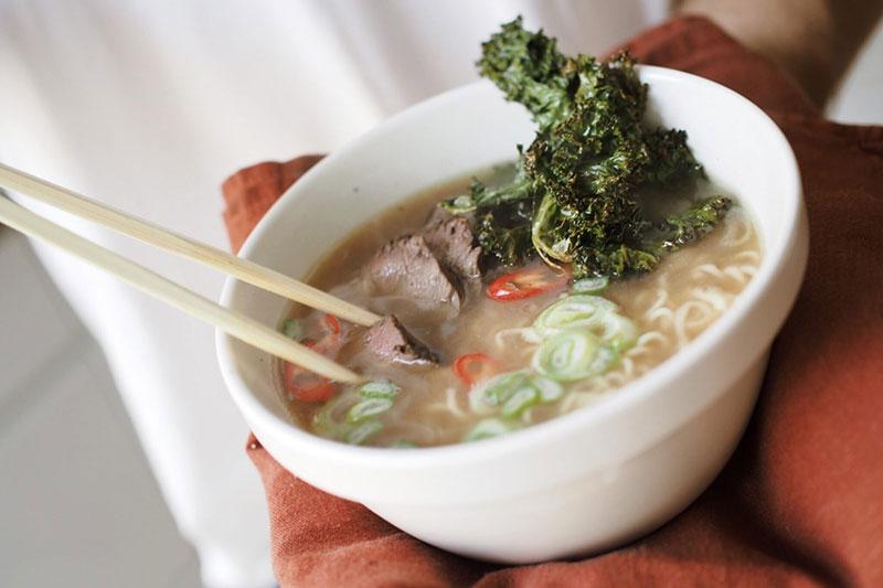 Reindeer soup with noodles and chili - Lapin Liha