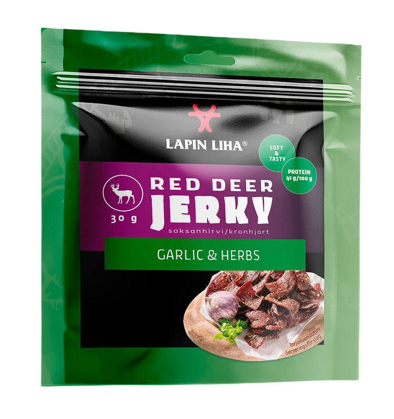 Red Deer Jerky Garlic & Herbs 30 g
